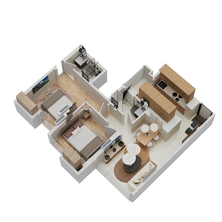piramal vaikunth vama apartment 2bhk 511sqft 1