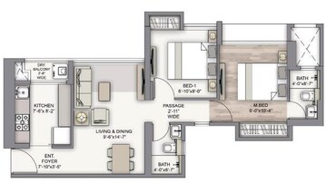  2 BHK Apartment at Piramal Vaikunth Vama, Ashok Nagar – for Rent