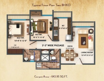  2 BHK Apartment at Platinum Heritage, Ghodbunder Road – for Sale