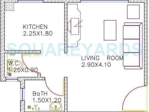 poddar housing poddar navjeevan apartment 1bhk 305sqft1