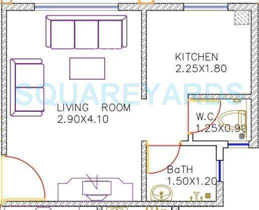 poddar housing poddar navjeevan apartment 1bhk 400sqft1