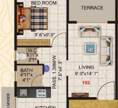 pokhriyal paradise apartment 1 bhk 324sqft 20214319134310