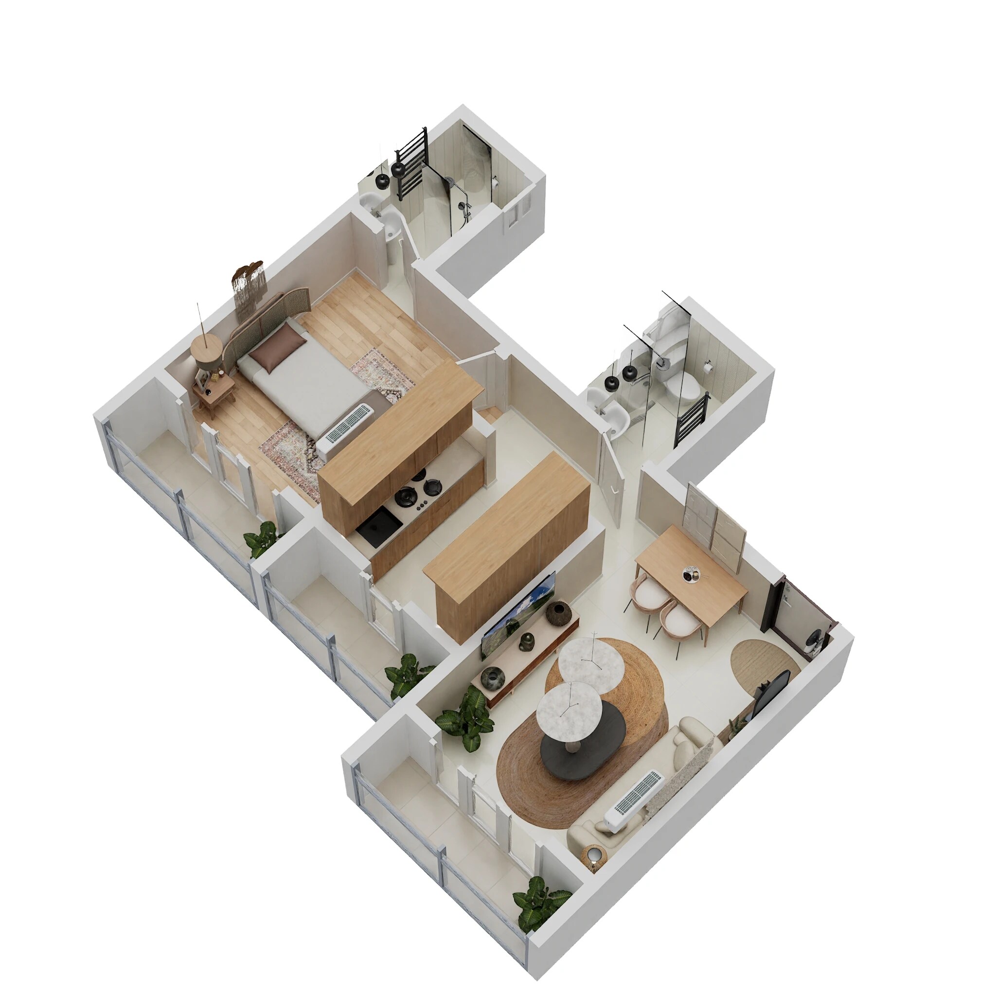 Floor plan of 1 BHK 400 Sq. Ft. Apartment in Precious Empire, Thane