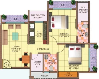 2 BHK Apartment For Resale in Puneet Kanchanganga Vartak Nagar Thane  7501418