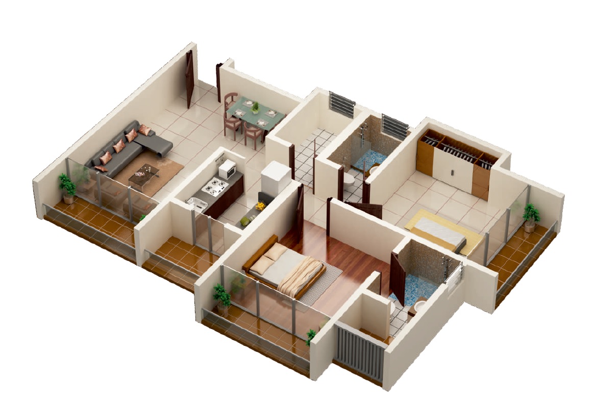 Puneet Kanchanganga Floor Plans - Vartak Nagar, Thane