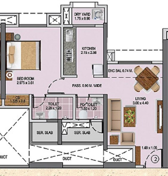 Other, puranik-rumah-bali 1 Bedroom 448 Sq.Ft. Apartment In Ghodbunder Road Thane 9223145