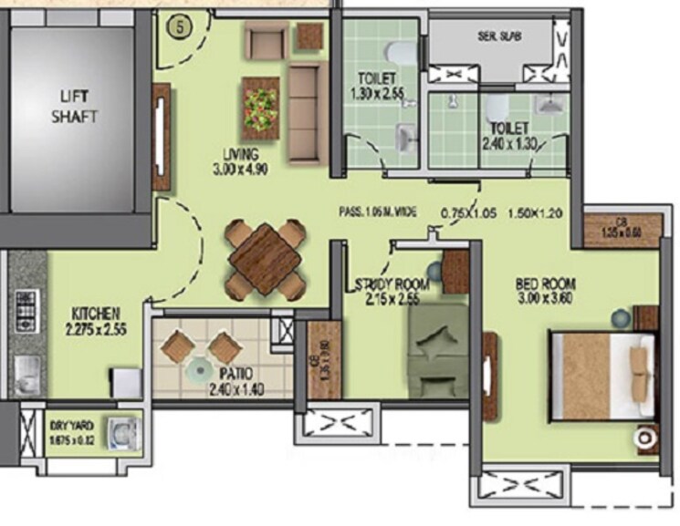 Other, puranik-rumah-bali 2 Bedroom 531 Sq.Ft. Apartment In Ghodbunder Road Thane 9070158