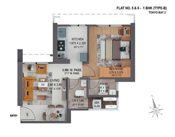  1 BHK Apartment at Puraniks Mirai, Kasarvadavali – for Sale