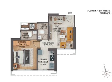 1 BHK Apartment at Puraniks Mirai, Kasarvadavali – for Sale