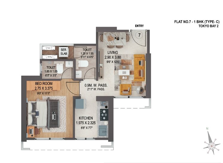 Other, puraniks-mirai 1 Bedroom 360 Sq.Ft. Apartment In Kasarvadavali Thane 9250011