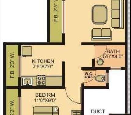 rais valley apartment 1 bhk 273sqft 20202804172851