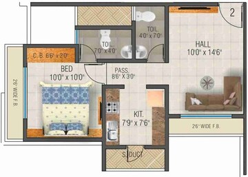  1 BHK Apartment at Rajaram Sukur Sapphire, Ghodbunder Road – for Sale