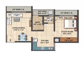  1 BHK Apartment at Rameshwar Park, Khardipada – for Rent