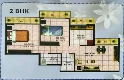 2 BHK 921 Sq. Ft. Apartment in Rathi Osho Dhara Park