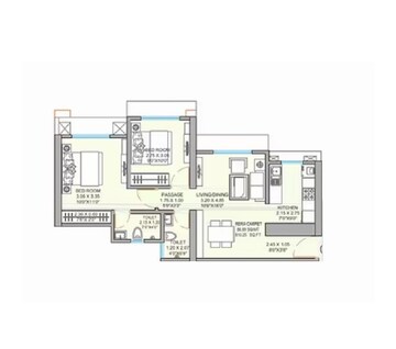  2 BHK Apartment at Raunak Bliss, Ghodbunder Road – for Rent
