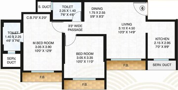  2 BHK Apartment at Raunak Unnathi Woods Supreme, Ghodbunder Road – for Sale