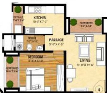 1 BHK Apartment at Ravi Gaurav Excellency, Hatkesh Udhog Nagar – for Rent
