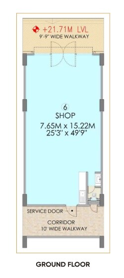 1190 Sq. Ft. Retail Shop