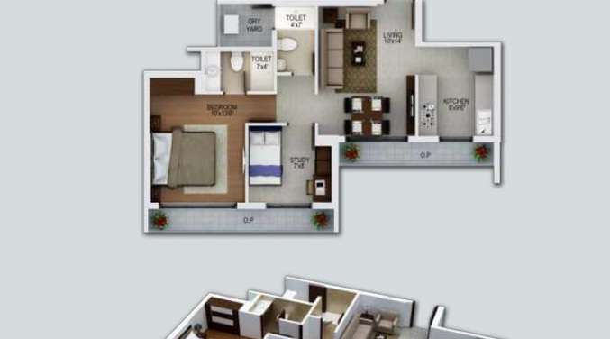 rdp shanti luxuria apartment 2 bhk 530sqft 20201008131011