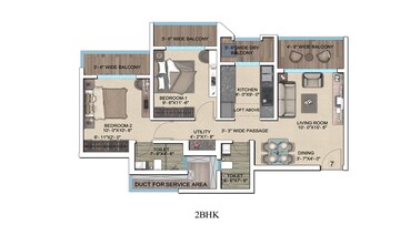  2 BHK Apartment at Regency Anantam, Dombivli East – for Rent