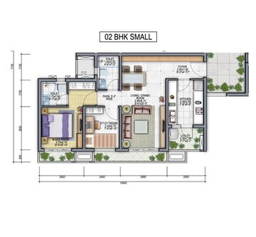  2 BHK Apartment at Risland The Icon Phase 2, Dhokali – for Sale