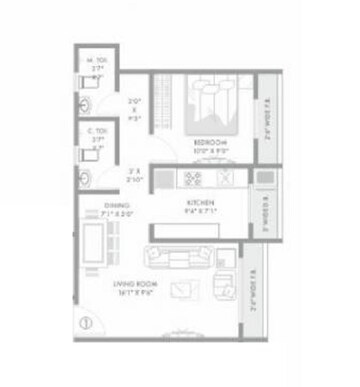  1 BHK Apartment at RNA N G Silver Spring, Mira Road – for Sale