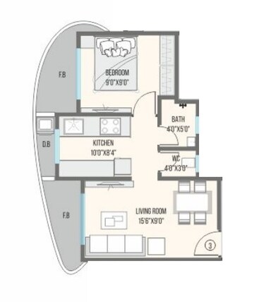  1 BHK Apartment at RNA NG Canary, Mira Road – for Sale