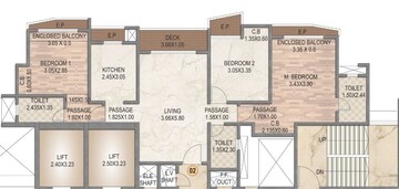  3 BHK Apartment at Rosa Manhattan, Ghodbunder Road – for Sale