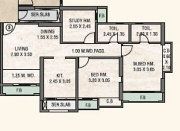  2 BHK Apartment at Rosa Oasis Ph 2, Ghodbunder Road – for Sale