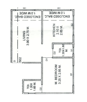 1 BHK 363 Sq. Ft. Apartment in Rudraa Moreshwar Pride
