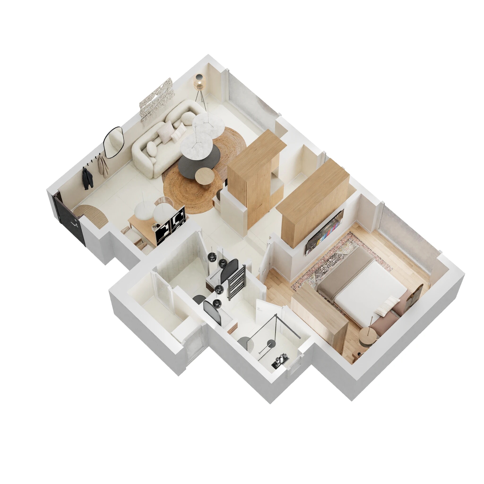 1 BHK 423 Sq. Ft. Apartment