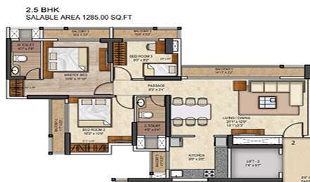 runwal conch apartment 3 bhk 1280sqft 20205028165033