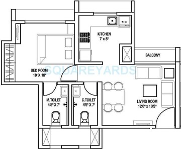 रेसिडेन्शियल फ्लॅट वर्ग फुट फॉर रेंट इन यशस्वी नगर ठाणे  7548931