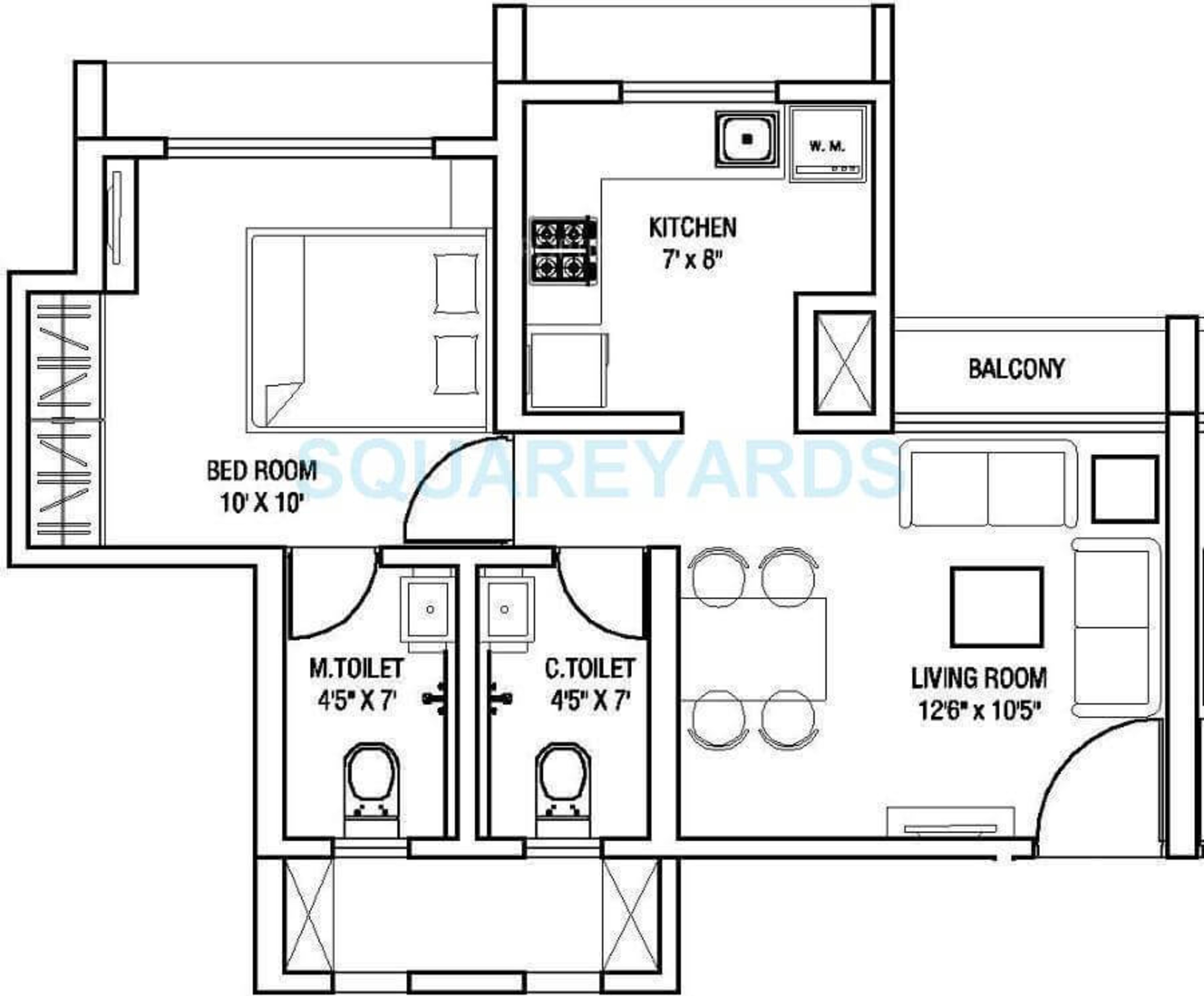 runwal eirene apartment 1bhk 423sqft 1
