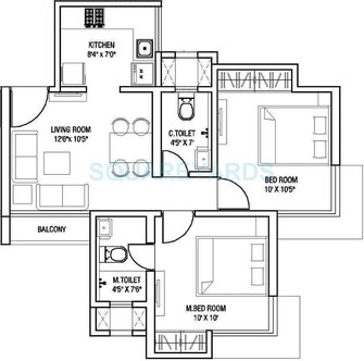 2 BHK Apartment For Rent in Runwal Eirene Yashaswi Nagar Thane  8114757