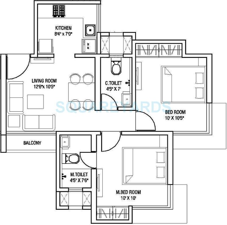 Other, runwal-eirene 2 Bedroom 568 Sq.Ft. Apartment In Balkum Pada Thane 8768354
