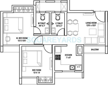  2 BHK Apartment at Runwal Eirene, Balkum Pada – for Rent
