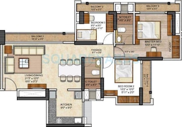  3 BHK Apartment at Runwal Eirene, Balkum Pada – for Rent