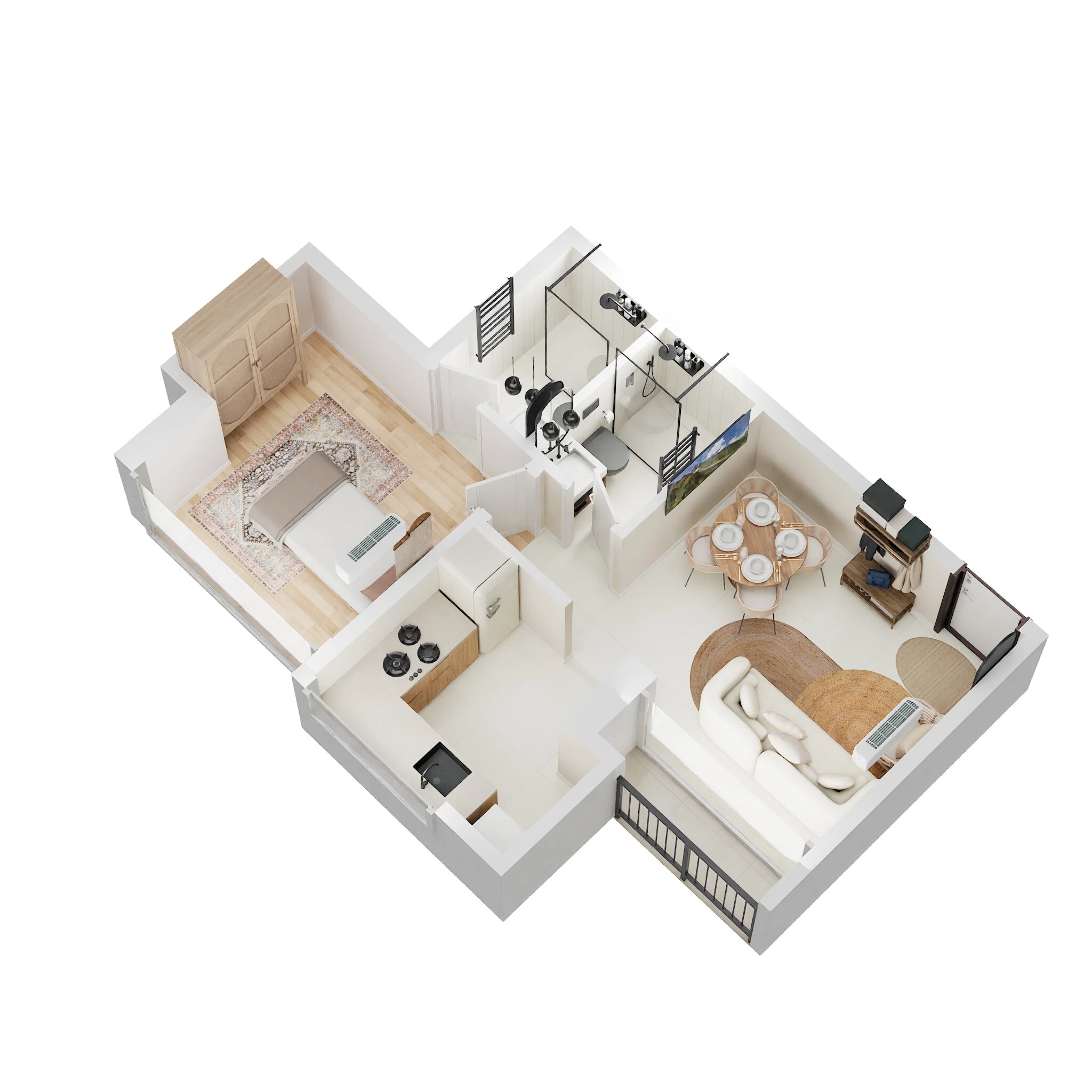 2 BHK 531 Sq. Ft. Apartment