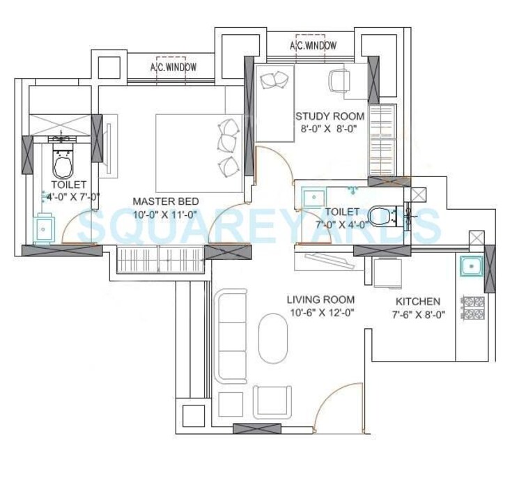 Other, runwal-garden-city 1 Bedroom 526 Sq.Ft. Apartment In Balkum Pada Thane 8867989