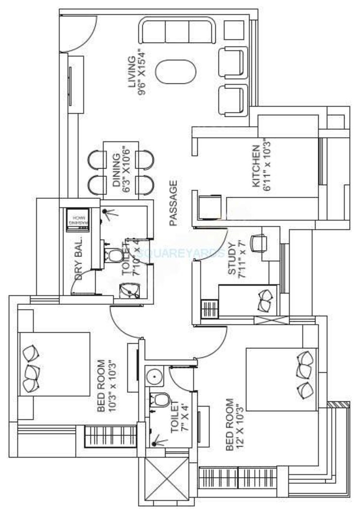 Other, runwal-garden-city 2 Bedroom 526 Sq.Ft. Apartment In Balkum Pada Thane 8783309