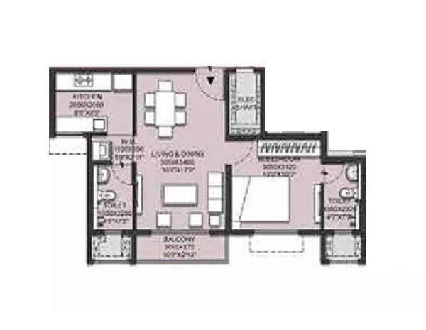 1 BHK 400 Sq. Ft. Apartment