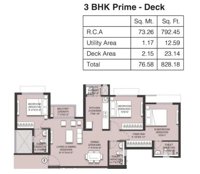Other, runwal-gardens 3 Bedroom 905 Sq.Ft. Apartment In Dombivli East Thane 8697825