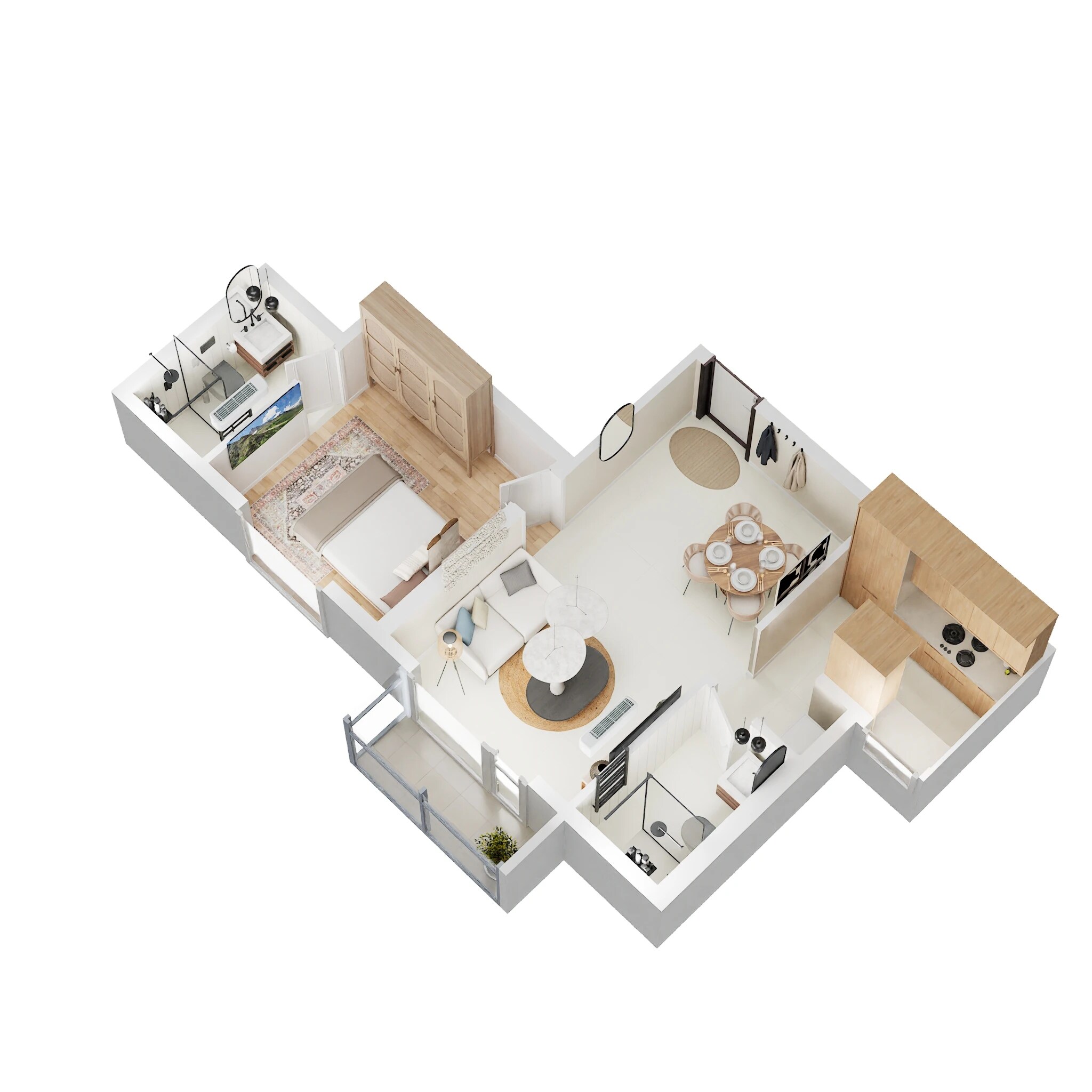 1 BHK 323 Sq. Ft. Apartment