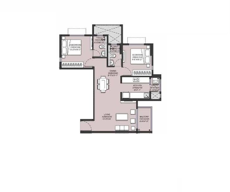 Other, runwal-gardens-phase-2 2 Bedroom 674 Sq.Ft. Apartment In Kalyan Shilphata Road Thane 8800293