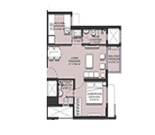 1 BHK 469 Sq. Ft. Apartment