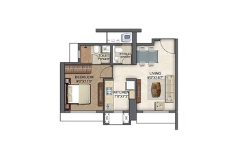  1 BHK Apartment at Runwal Lands End, Kolshet – for Sale