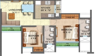  2 BHK Apartment at Runwal My City, Dombivli East – for Sale