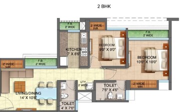 2 BHK Apartment at Runwal My City, Dombivli East – for Sale