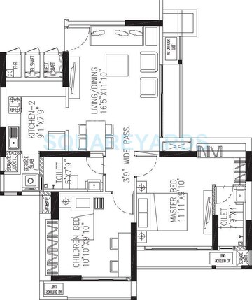 2 BHK Apartment at Runwal Pearl, Manpada – for Sale
